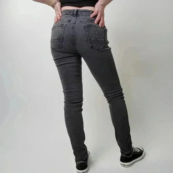 Pacsun High Rise Skinniest Black Distressed Jeans - Picture 3 of 12